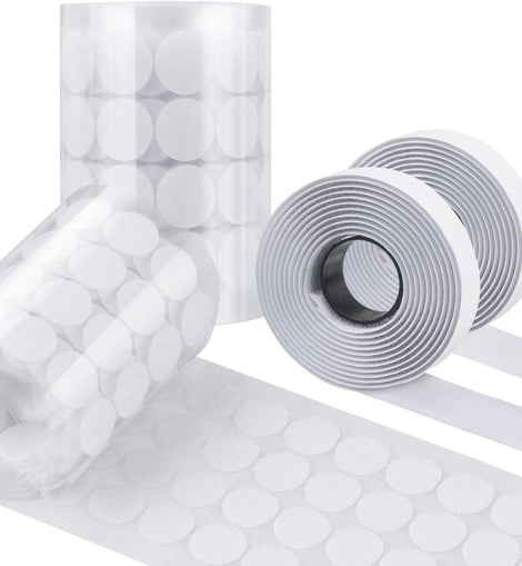 LuBanSir Self Adhesive Dots, 600pcs (300 Pairs) 0.78 Inch / 20MM Diameter Sticky Back Coin Dots with 2 Roll 1
