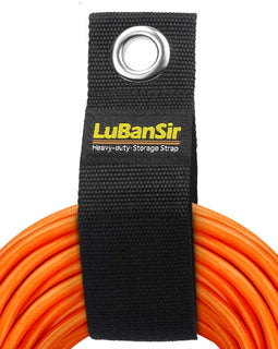 LuBanSir 9 Pack Extension Cord Holder, 17" Heavy Duty Hook and Loop Storage Strap Fit Extension Cords, Garden Hoses, Rope, RV Storage and Organization