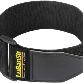 LuBanSir Cinch Straps - 2" x 18" (6 Pack) Elastic Hook and Loop Storage Straps with Buckle for Bicycle, Truck, Boat and More for Extension Cords, Ropes, Hoses Organization - Black