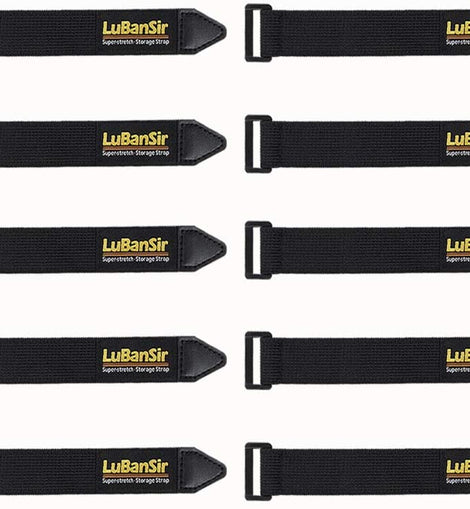 LuBanSir Cinch Straps, 1 x 6 (10 Pack) Elastic Hook and Loop Fasteni –  Lubansir Storage - Hook & Loop Storage Straps, Cable Management & More!