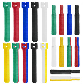 LuBanSir Cable Ties Reusable Fastening Tapes, 120 Pcs ( 60 pcs 8” and 60 pcs 4”) Nylon Cord Ties for Wire Cable Management, Assorted Colors