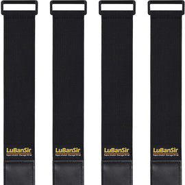 LuBanSir Cinch Straps, 2" x 24" (4 Pack) Elastic Hook and Loop Storage Strap for Extension Cord, Cable, Cord Wrap, Rope and Hose