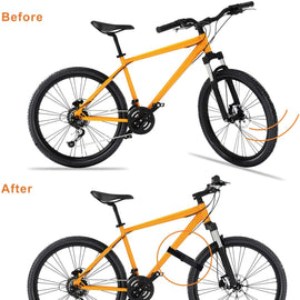LuBanSir Bike Rack Straps, 8 Pack (8" & 26") Adjustable Bike Stabilizer Straps to Keep Bike Wheel from Spinning