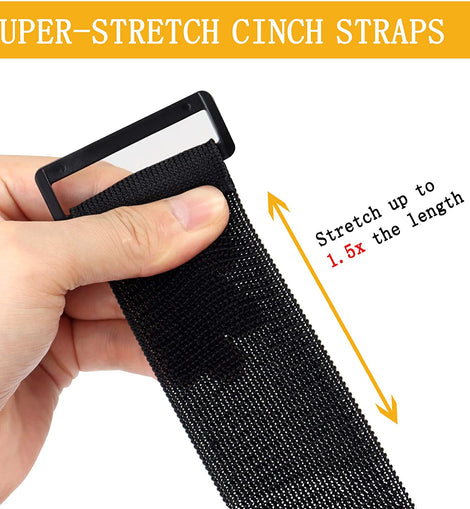 10PCS Stretchy Portable Reusable Elastic Fishing Pole Straps