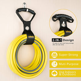 LuBanSir 3 Pack Extension Cord Organizer, 17" Portable Hook and Loop Storage Straps with Grommet Fit Extension Cords, Cables, Ropes, Garden Water Hoses Carrying and Hanging